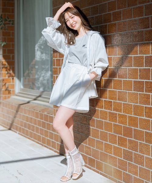 WILLSELECTION（ウィルセレクション）の「ＵＶカットペプラムブルゾン（パーカー・レディース・オフホワイト/ピンク・FREE）」の21枚目の写真