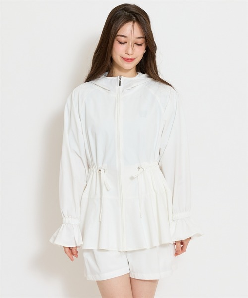 WILLSELECTION（ウィルセレクション）の「ＵＶカットペプラムブルゾン（パーカー・レディース・オフホワイト/ピンク・FREE）」の7枚目の写真