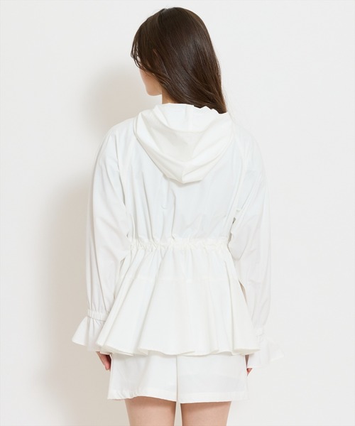 WILLSELECTION（ウィルセレクション）の「ＵＶカットペプラムブルゾン（パーカー・レディース・オフホワイト/ピンク・FREE）」の9枚目の写真