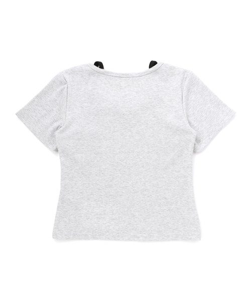 ZIDDY(ジディ)の「【 ニコ☆プチ 】ハーフジップレイヤード風半袖Tシャツ(130~160cm)(Tシャツ/カットソー・キッズ・ブラック/オフホワイト・140cm/FREE/150cm/130cm)」の13枚目の写真