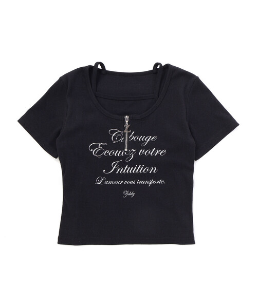 ZIDDY(ジディ)の「【 ニコ☆プチ 】ハーフジップレイヤード風半袖Tシャツ(130~160cm)(Tシャツ/カットソー・キッズ・ブラック/オフホワイト・140cm/FREE/150cm/130cm)」の20枚目の写真