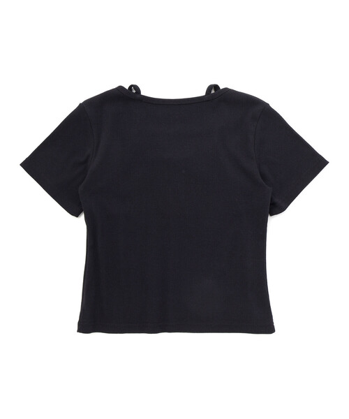 ZIDDY(ジディ)の「【 ニコ☆プチ 】ハーフジップレイヤード風半袖Tシャツ(130~160cm)(Tシャツ/カットソー・キッズ・ブラック/オフホワイト・140cm/FREE/150cm/130cm)」の21枚目の写真