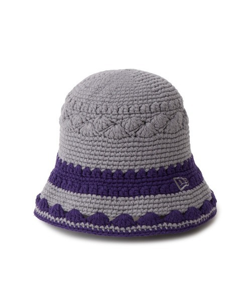 NEW ERA CROCHET KNIT BORDER BUCKET（ニューエラ クロシェ ニット