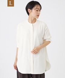 【L】【接触冷感・吸水速乾・遮熱・UV対策・マシンウォッシャブル】【キマル!シリーズ】キマルサテンシャツ