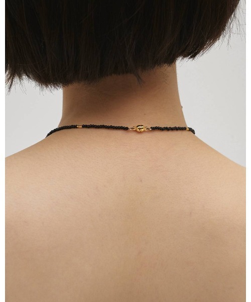 TODAYFUL（トゥデイフル）の「TODAYFUL Thin Beads Choker（ネックレス・レディース・ブラック/ホワイト/ローズ・FREE）」の5枚目の写真