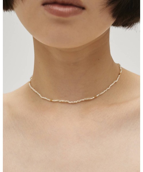 TODAYFUL（トゥデイフル）の「TODAYFUL Thin Beads Choker（ネックレス・レディース・ブラック/ホワイト/ローズ・FREE）」の7枚目の写真