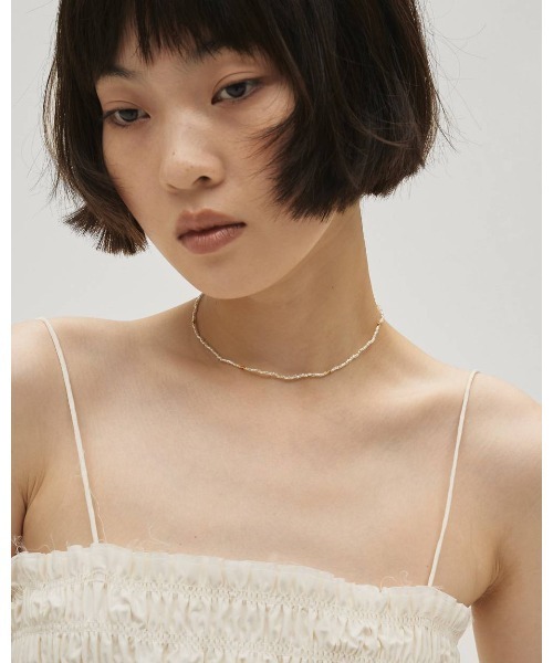 TODAYFUL（トゥデイフル）の「TODAYFUL Thin Beads Choker（ネックレス・レディース・ブラック/ホワイト/ローズ・FREE）」の8枚目の写真