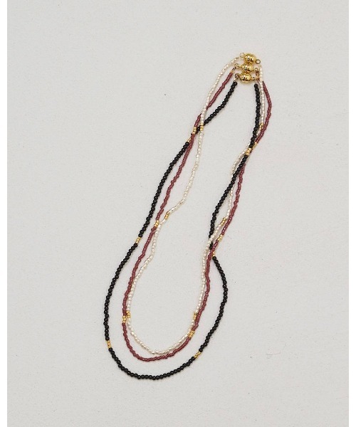 TODAYFUL（トゥデイフル）の「TODAYFUL Thin Beads Choker（ネックレス・レディース・ブラック/ホワイト/ローズ・FREE）」の9枚目の写真