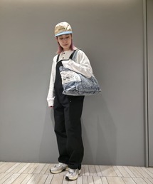 SNOOPY×OLD BETTY'S（スヌーピーカケルオールドベティーズ）の「スヌーピー【SNOOPY】デニム トートバック（ショルダーバッグ）」
