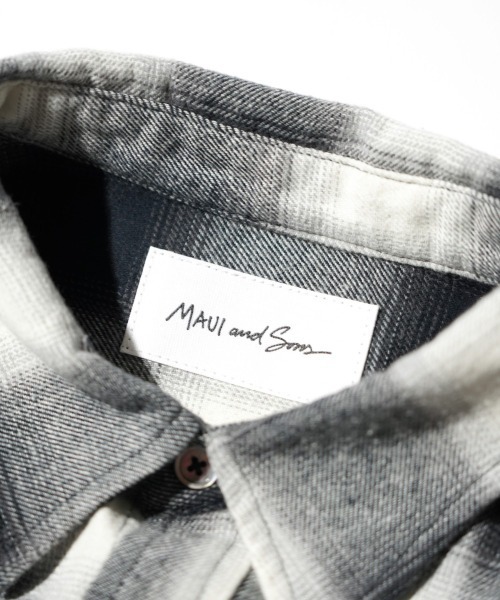 MAUI and Sons（マウイアンドサンズ）の「Maui & Sons マウイ アンド サンズ / Venice Ombre Big Shirt（シャツ/ブラウス・メンズ・ブラック/ブラウン・LARGE/MEDIUM）」の5枚目の写真