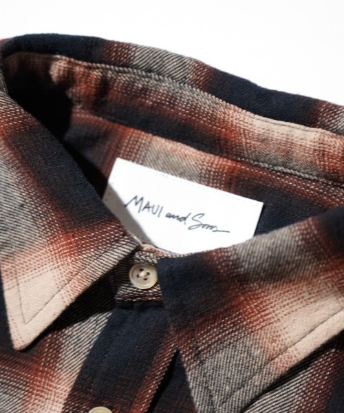 MAUI and Sons（マウイアンドサンズ）の「Maui & Sons マウイ アンド サンズ / Venice Ombre Big Shirt（シャツ/ブラウス・メンズ・ブラック/ブラウン・LARGE/MEDIUM）」の12枚目の写真