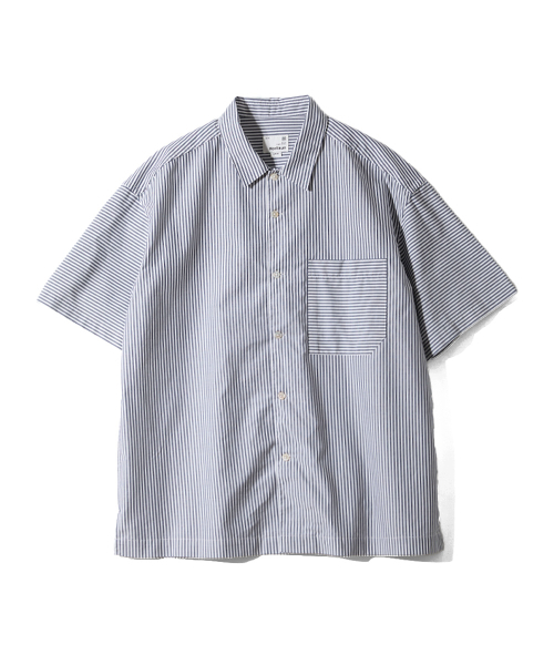 HORLISUN(ホーリーサン)の「Joshua Reverse Stripe Shirt Navy(シャツ/ブラウス・メンズ・その他・LARGE/MEDIUM/SMALL)」の1枚目の写真