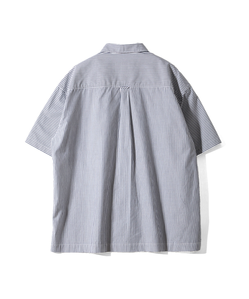 HORLISUN(ホーリーサン)の「Joshua Reverse Stripe Shirt Navy(シャツ/ブラウス・メンズ・その他・LARGE/MEDIUM/SMALL)」の2枚目の写真