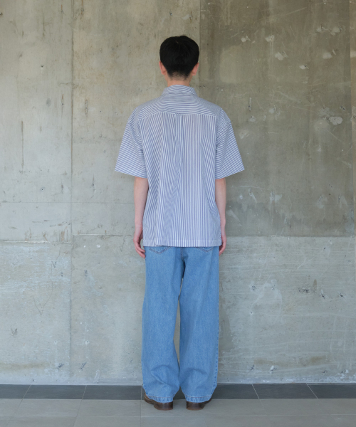 HORLISUN(ホーリーサン)の「Joshua Reverse Stripe Shirt Navy(シャツ/ブラウス・メンズ・その他・LARGE/MEDIUM/SMALL)」の6枚目の写真