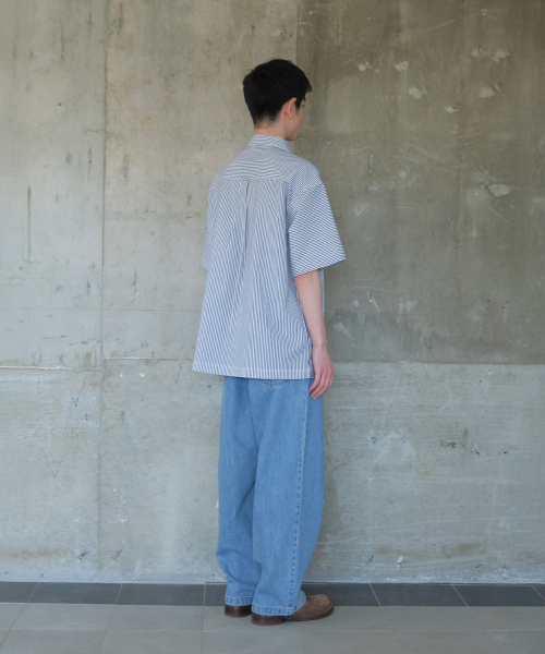 HORLISUN(ホーリーサン)の「Joshua Reverse Stripe Shirt Navy(シャツ/ブラウス・メンズ・その他・LARGE/MEDIUM/SMALL)」の7枚目の写真
