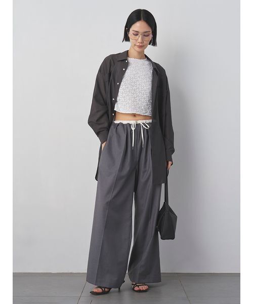 MIESROHE(ミースロエ)の「ウォッシャブルスーツパンツ(その他パンツ・レディース・ブラック/ベージュ/グレー・0/1)」の5枚目の写真