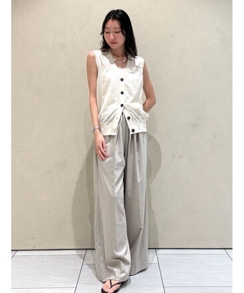 MIESROHE(ミースロエ)の「ウォッシャブルスーツパンツ(その他パンツ・レディース・ブラック/ベージュ/グレー・0/1)」の7枚目の写真