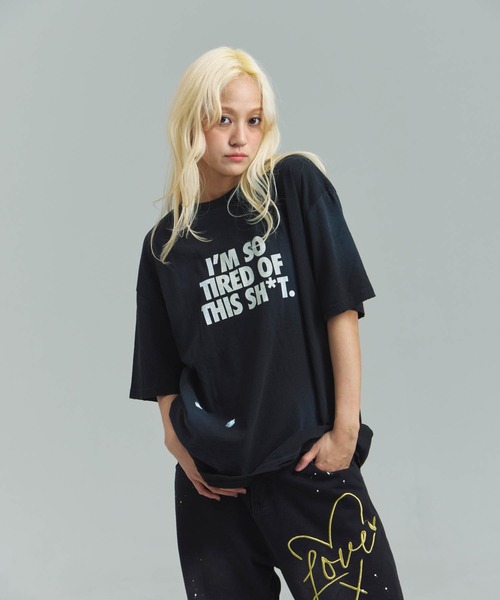 JACKROSE(ジャックローズ)の「JE-ハード加工・ロゴSSTEE(Tシャツ/カットソー・メンズ・ホワイト/ブラック・FREE)」の21枚目の写真