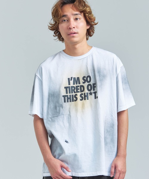 JACKROSE(ジャックローズ)の「JE-ハード加工・ロゴSSTEE(Tシャツ/カットソー・メンズ・ホワイト/ブラック・FREE)」の3枚目の写真