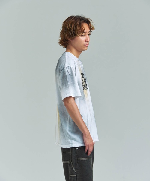 JACKROSE(ジャックローズ)の「JE-ハード加工・ロゴSSTEE(Tシャツ/カットソー・メンズ・ホワイト/ブラック・FREE)」の6枚目の写真