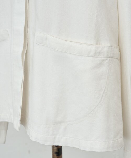 LIVETART(リヴェタート)の「《KHADI&CO》比翼コットンシャツ(シャツ/ブラウス・レディース・ホワイト・MEDIUM)」の8枚目の写真