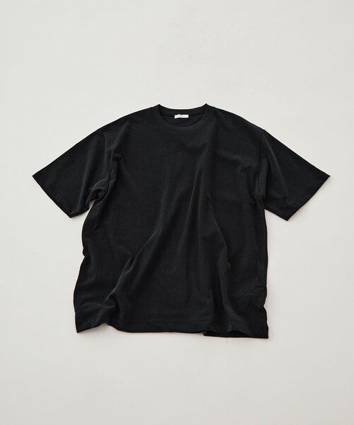 ATON(エイトン)の「【ATON/エイトン】AGING FRESCA PLATE LOOSE FIT T-SHIRT(Tシャツ/カットソー・メンズ・ダークグレー・4/6)」の7枚目の写真