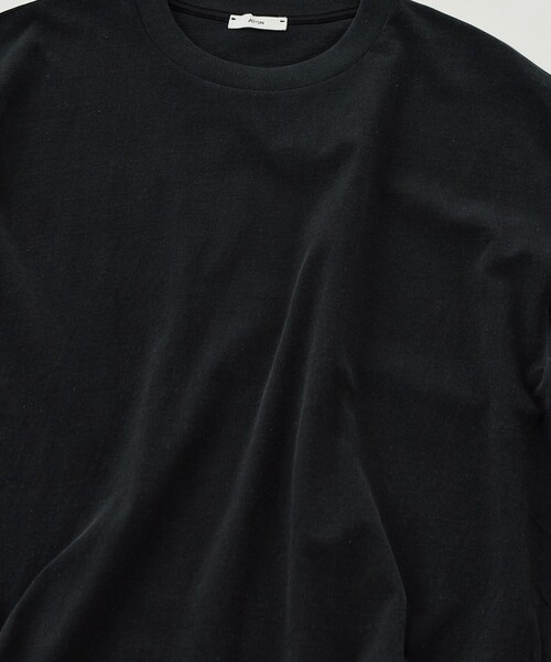 ATON(エイトン)の「【ATON/エイトン】AGING FRESCA PLATE LOOSE FIT T-SHIRT(Tシャツ/カットソー・メンズ・ダークグレー・4/6)」の8枚目の写真