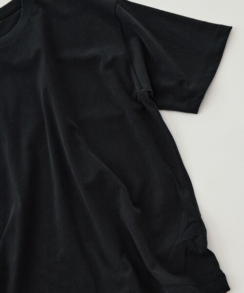 ATON(エイトン)の「【ATON/エイトン】AGING FRESCA PLATE LOOSE FIT T-SHIRT(Tシャツ/カットソー・メンズ・ダークグレー・4/6)」の9枚目の写真