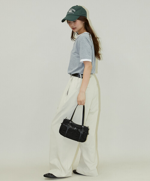 PUBLUX(パブリュクス)の「PUBLUX/パブリュクス カラー タック スラックス パンツ 限定展開(その他パンツ・レディース・ブラック/ピンク/ベージュ・フリ-)」の16枚目の写真