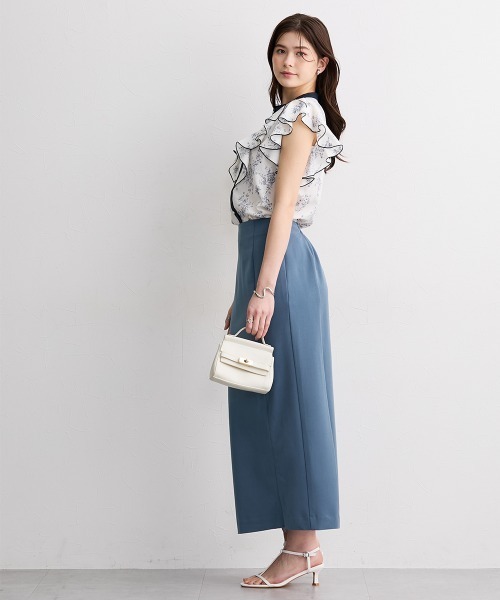 slattgir(スラットジール)の「高身長 デシンブーケプリントブラウス(トールサイズ)(シャツ/ブラウス・レディース・ブラック/オフホワイト・TLL/T3L/T4L/T5L/TM/TL)」の20枚目の写真