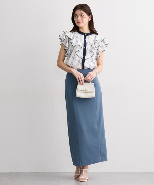slattgir(スラットジール)の「高身長 デシンブーケプリントブラウス(トールサイズ)(シャツ/ブラウス・レディース・ブラック/オフホワイト・TLL/T3L/T4L/T5L/TM/TL)」の19枚目の写真