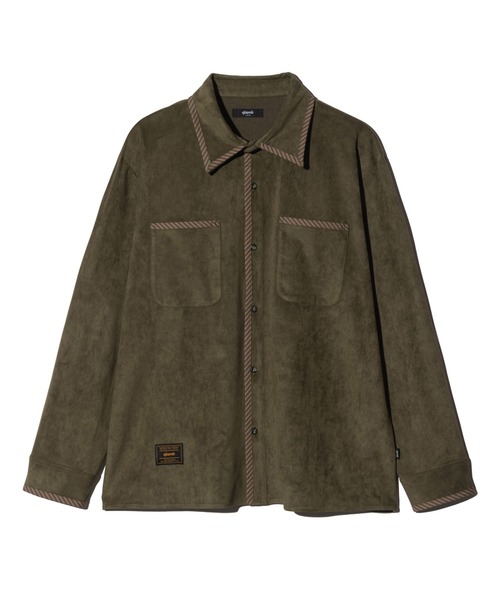 glamb(グラム)の「Velour Pajamas Shirt / ベロアパジャマシャツ(シャツ/ブラウス・メンズ・ブラック/カーキ・S/M/L)」の4枚目の写真