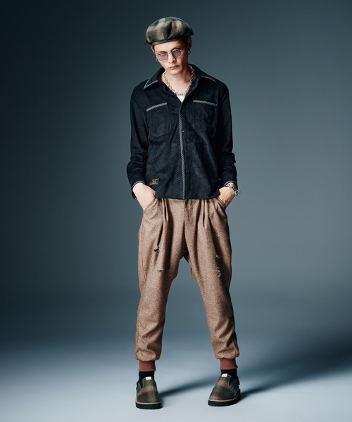 glamb(グラム)の「Velour Pajamas Shirt / ベロアパジャマシャツ(シャツ/ブラウス・メンズ・ブラック/カーキ・S/M/L)」の7枚目の写真