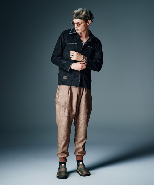 glamb(グラム)の「Velour Pajamas Shirt / ベロアパジャマシャツ(シャツ/ブラウス・メンズ・ブラック/カーキ・S/M/L)」の8枚目の写真