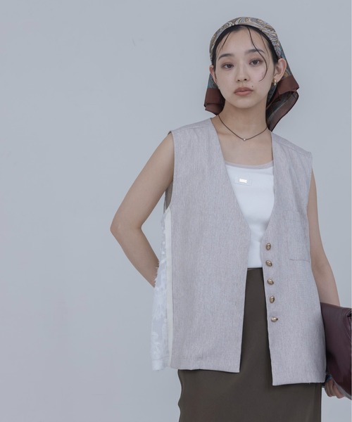 リネンライク サイドラインエンブロジレ Eimee Law│Eimee Law