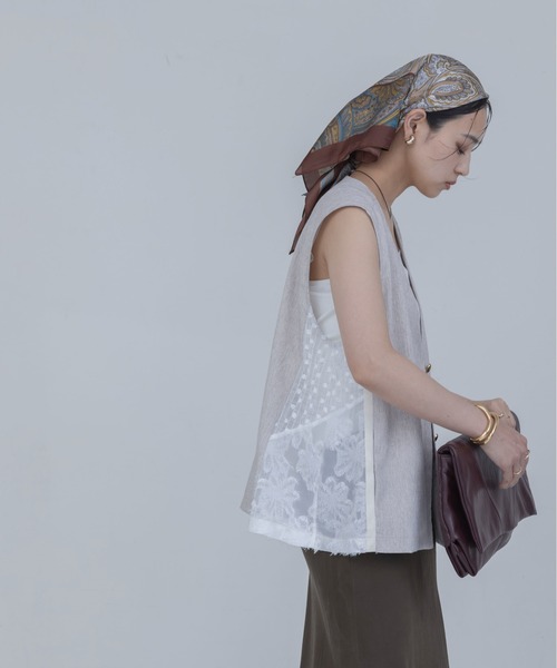 【新品】Eimee Law サイドライン レース ブルゾン ネイビー 甘辛MIX Eimee Law│1page｜通常価格とセール価格│Eimee Law & LHELBIE 公式