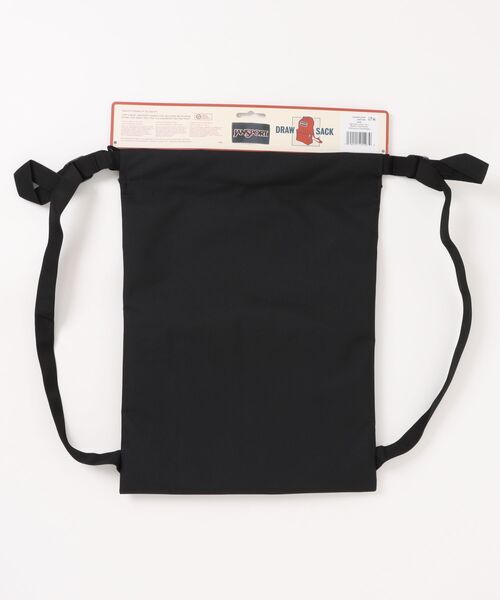 JANSPORT（ジャンスポーツ）の「【JANSPORT】JS0A83LQ008 DRAW SACK（バックパック/リュック・メンズ・ブラック・F）」の2枚目の写真