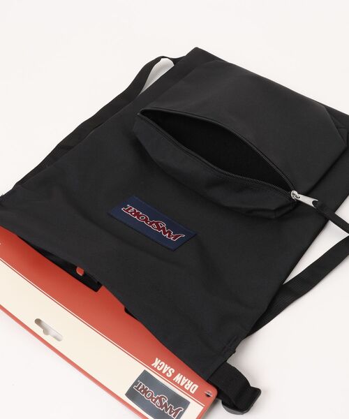 JANSPORT（ジャンスポーツ）の「【JANSPORT】JS0A83LQ008 DRAW SACK（バックパック/リュック・メンズ・ブラック・F）」の4枚目の写真