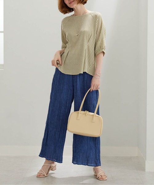 BELLUNA PLUS(ベルーナ)の「<INDIA>デニム調ワイドパンツ(その他パンツ・レディース・ネイビー/ブルー・MEDIUM/LARGE/X-LARGE)」の6枚目の写真