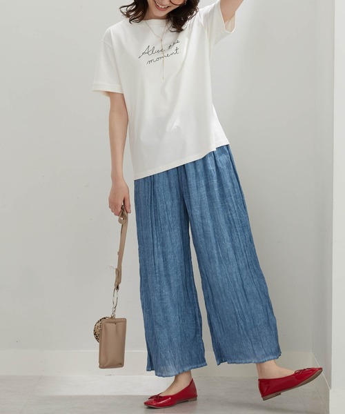 BELLUNA PLUS(ベルーナ)の「<INDIA>デニム調ワイドパンツ(その他パンツ・レディース・ネイビー/ブルー・MEDIUM/LARGE/X-LARGE)」の12枚目の写真