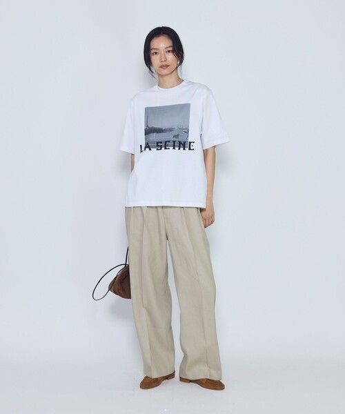 1er Arrondissement(プルミエアロンディスモン)の「リネンペーパーへリンボングルカパンツ(その他パンツ・レディース・モカ/ブラック系その他3・38/36)」の4枚目の写真