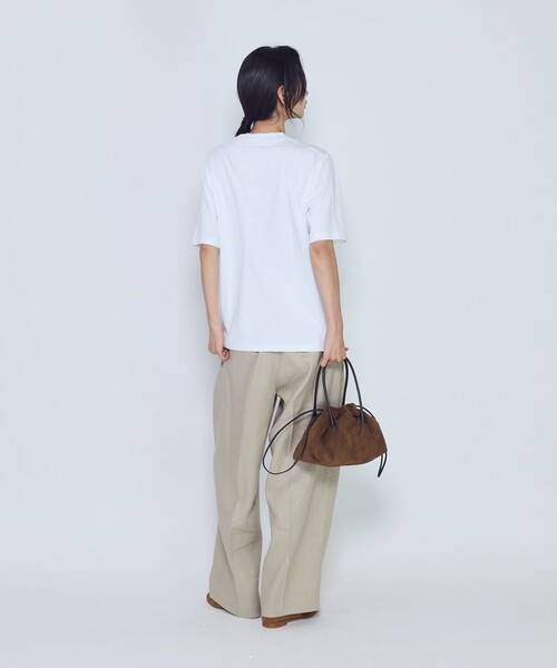 1er Arrondissement(プルミエアロンディスモン)の「リネンペーパーへリンボングルカパンツ(その他パンツ・レディース・モカ/ブラック系その他3・38/36)」の6枚目の写真