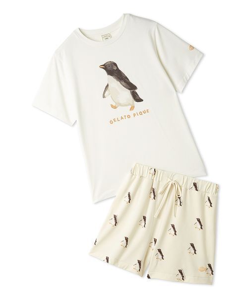 ONLINE限定】【接触冷感】シーアニマル柄ワンポイントTシャツ&ショート