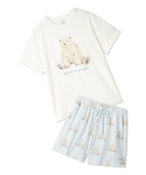 ONLINE限定】【接触冷感】シーアニマル柄ワンポイントTシャツ&ショート