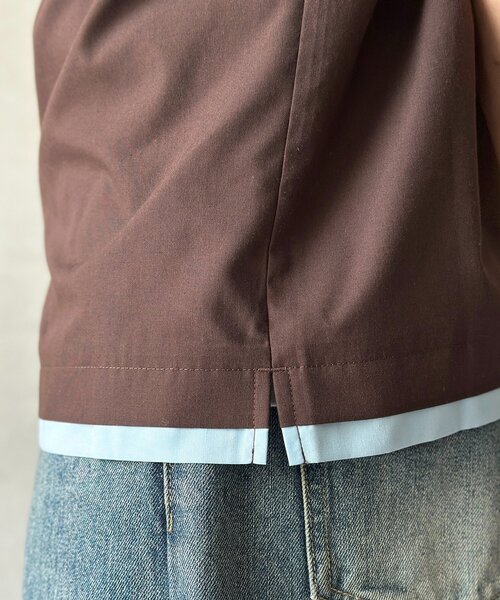 U.S. POLO ASSN.(ユーエスポロアッスン)の「【U.S. POLO ASSN.】フェイクレイヤー半袖シャツ(シャツ/ブラウス・メンズ・ブラウン/サックスブルー/アイボリー・MEDIUM/LARGE)」の16枚目の写真