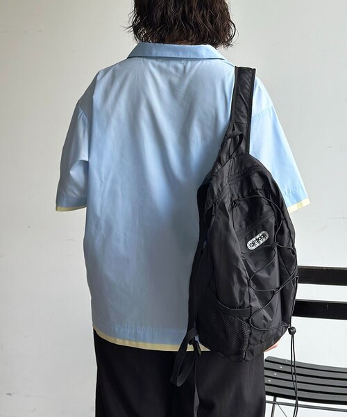 U.S. POLO ASSN.(ユーエスポロアッスン)の「【U.S. POLO ASSN.】フェイクレイヤー半袖シャツ(シャツ/ブラウス・メンズ・ブラウン/サックスブルー/アイボリー・MEDIUM/LARGE)」の7枚目の写真
