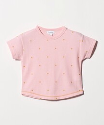 green label relaxing（グリーンレーベルリラクシング）の「ハート柄 ドライ ワッフル Tシャツ   キッズ 110cm-160cm（Tシャツ/カットソー）」