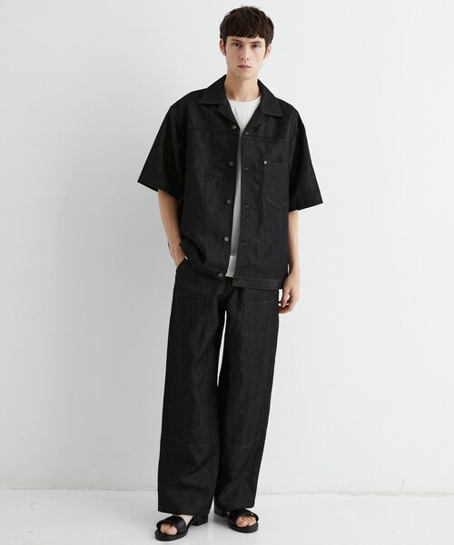UNITED TOKYO(ユナイテッドトウキョウ)の「【数量限定/SETUP可】9.5oz LINEN DENIM ペインターパンツ |リネン混/サマーデニム/防臭性/抗菌/抗酸化/梅雨対策/べた付き防止/ムレ防止(その他パンツ・メンズ・インディゴブルー/ブラック・1/2)」の8枚目の写真