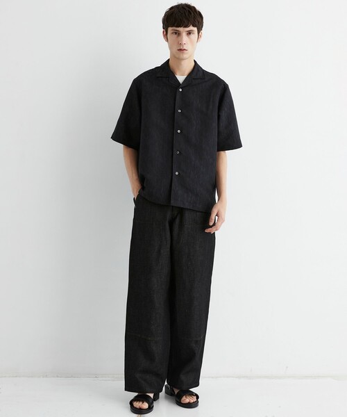 UNITED TOKYO(ユナイテッドトウキョウ)の「【数量限定/SETUP可】9.5oz LINEN DENIM ペインターパンツ |リネン混/サマーデニム/防臭性/抗菌/抗酸化/梅雨対策/べた付き防止/ムレ防止(その他パンツ・メンズ・インディゴブルー/ブラック・1/2)」の7枚目の写真