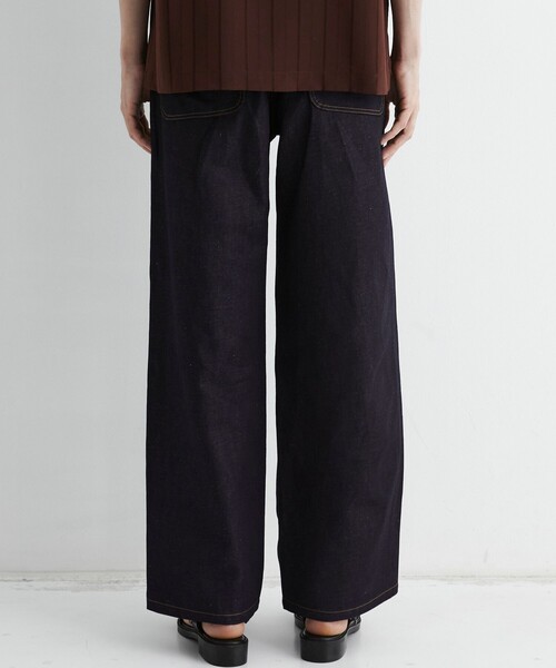 UNITED TOKYO(ユナイテッドトウキョウ)の「【数量限定/SETUP可】9.5oz LINEN DENIM ペインターパンツ |リネン混/サマーデニム/防臭性/抗菌/抗酸化/梅雨対策/べた付き防止/ムレ防止(その他パンツ・メンズ・インディゴブルー/ブラック・1/2)」の19枚目の写真